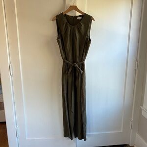 Calvin Klein Sleeveless Dark Green Maxi Dress